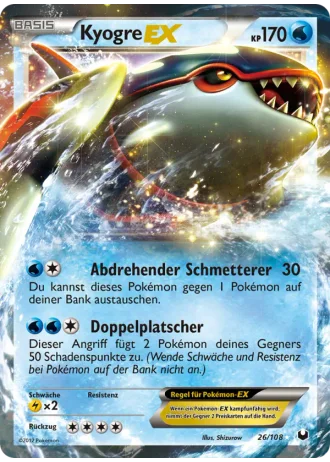 Kyogre EX #26 — Erforscher der Finsternis