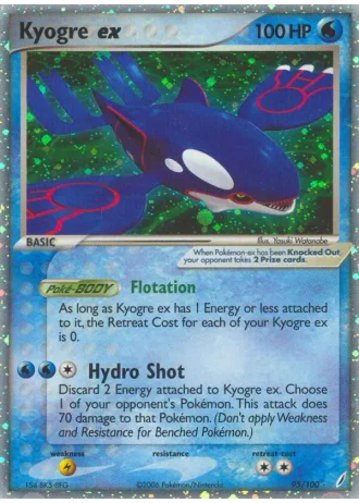 Kyogre ex #95 — Crystal Guardians