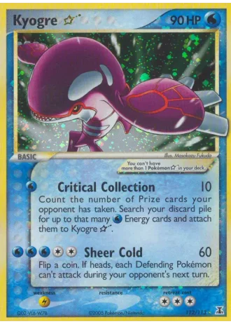 Kyogre Gold Star #112 — Delta Species