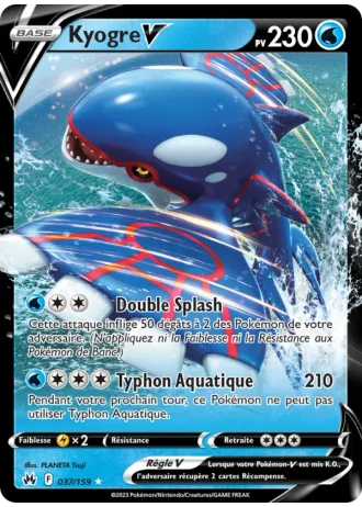 Kyogre V #037 — Zénith Suprême