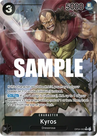 Kyros (OP04-082) (Alternative Art) — Kingdoms of Intrigue (OP04)