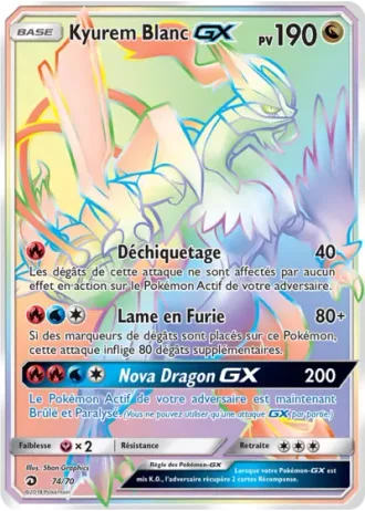Kyurem Blanc GX #74/70 — Majesté Des Dragons