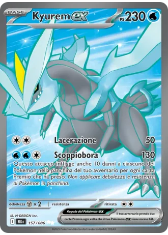 Kyurem ex #157/86 — Luce Nera