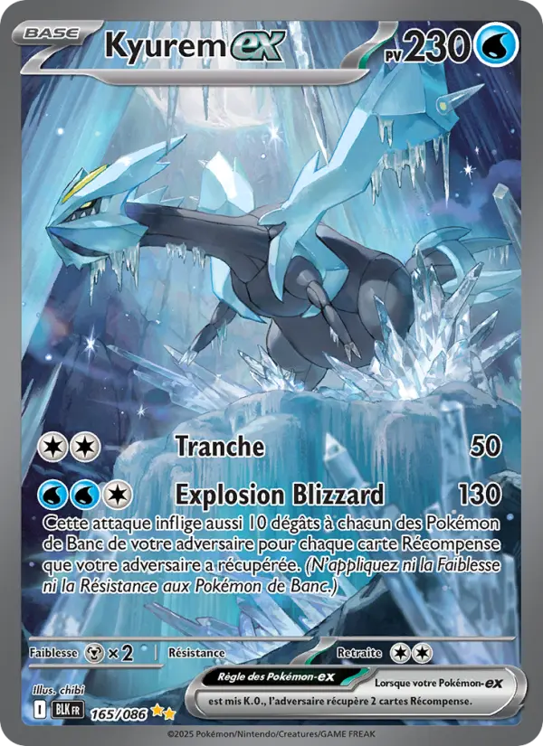 Kyurem ex #165 — Foudre Noire