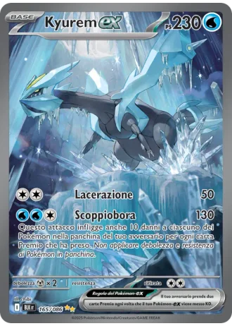Kyurem ex #165/86 — Luce Nera