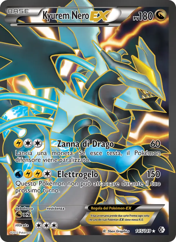 Kyurem Nero EX #145 — Confini Varcati