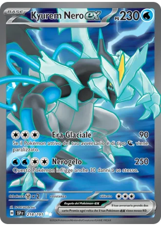 Kyurem Nero ex #218/191 — Scintille Folgoranti