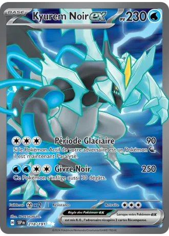 Kyurem Noir ex #218 — Étincelles Déferlantes