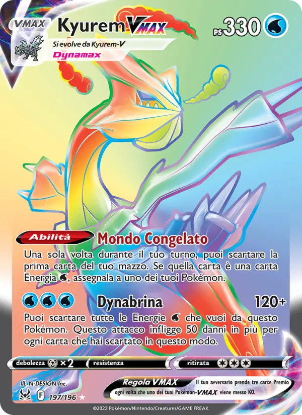 Kyurem VMAX #197 — Origine Perduta