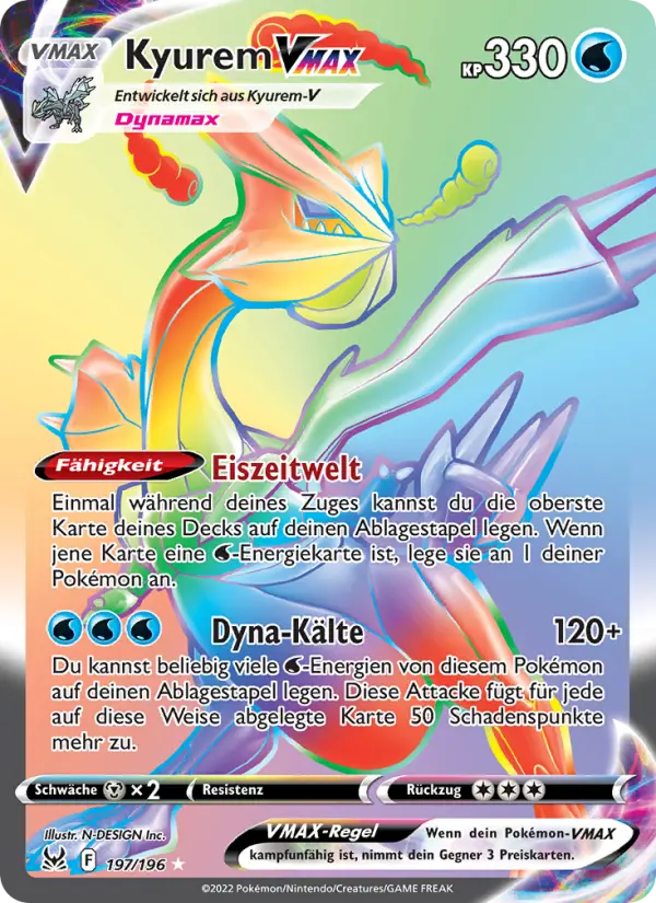 Kyurem VMAX #197 — Verlorener Ursprung