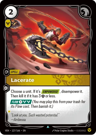 Lacerate #127/166 — Vendetta