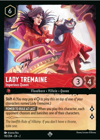 Lady Tremaine - Imperious Queen #110/204 — Rise of the Floodborn