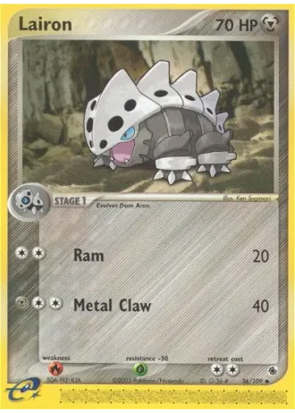 Lairon #36/109 — EX Rubino & Zaffiro
