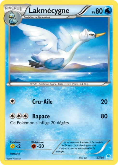 Lakmécygne #27 — XY Kit du dresseur (Suicune)