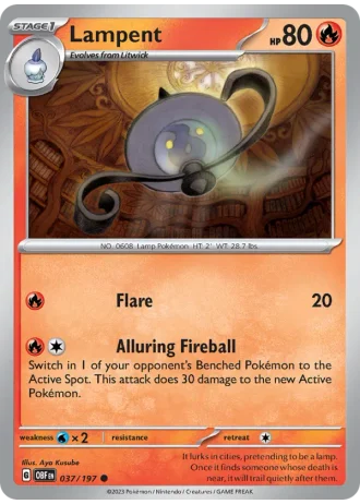 Lampent #037/197 — Obsidian Flames