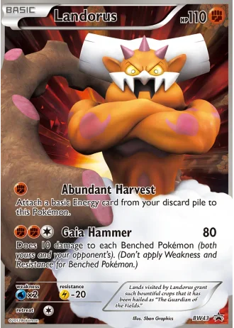 Landorus BW43 — Black & White Promos