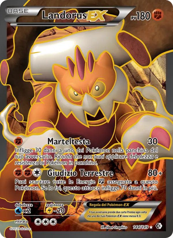 Landorus EX #144 — Confini Varcati