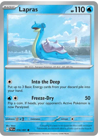 Lapras #016 — Paldean Fates
