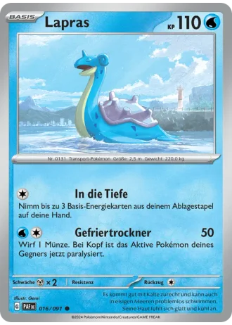 Lapras #016/91 — Paldeas Schicksale