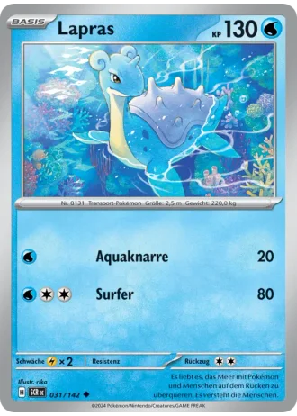 Lapras #031/142 — Stellarkrone
