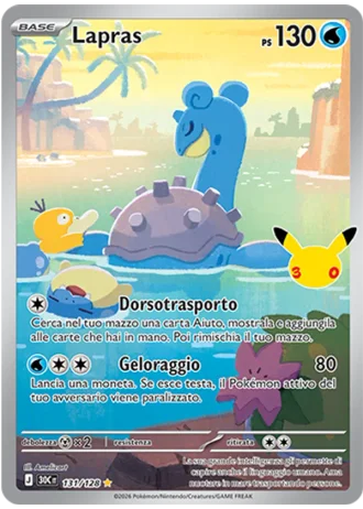 Lapras #131/128 — 30° Anniversario