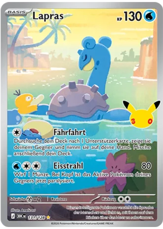 Lapras #131/128 — 30 Jahre
