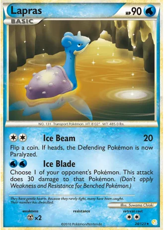 Lapras #24/123 — HeartGold SoulSilver