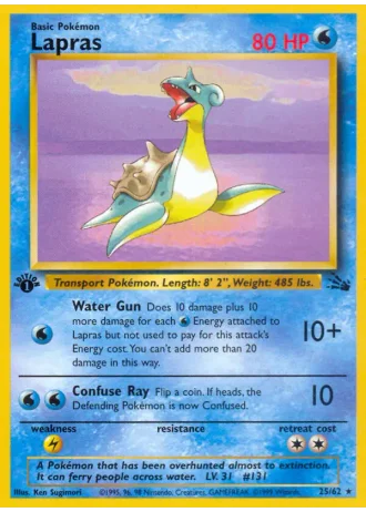 Lapras #25/62 — Fossil