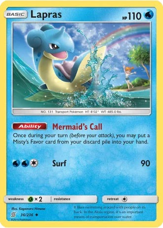 Lapras #36/236 — Unified Minds