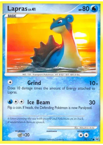 Lapras #79/127 — Platino