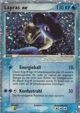 Lapras ex #99 — EX Rubin & Saphir