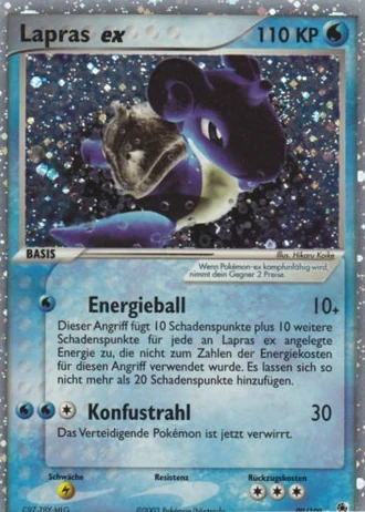 Lapras ex #99 — EX Rubin & Saphir