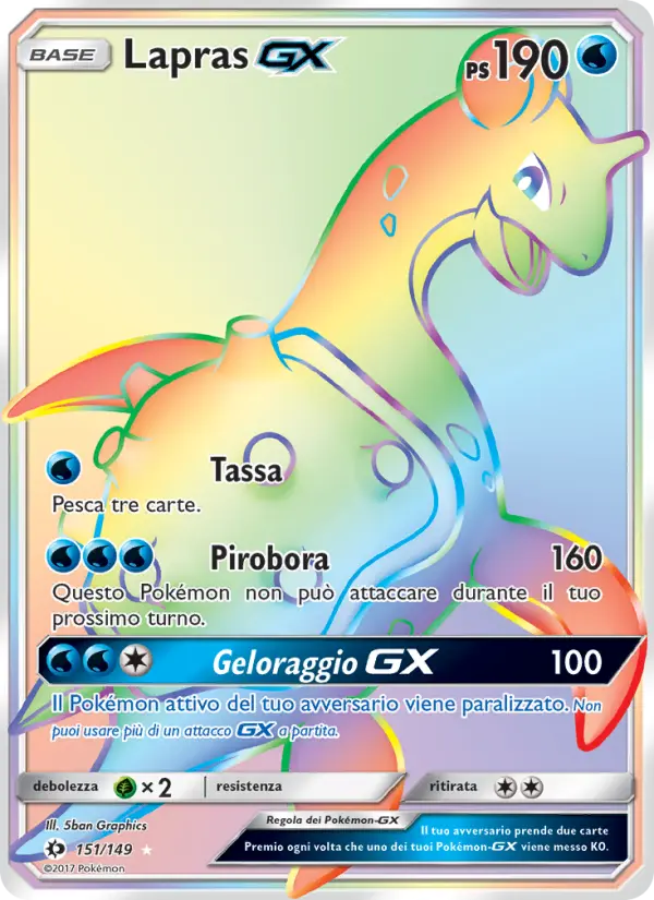 Lapras GX #151 — Sole e Luna