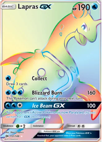 Lapras GX #151 — Sun & Moon