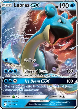 Lapras GX #35 — Sun & Moon