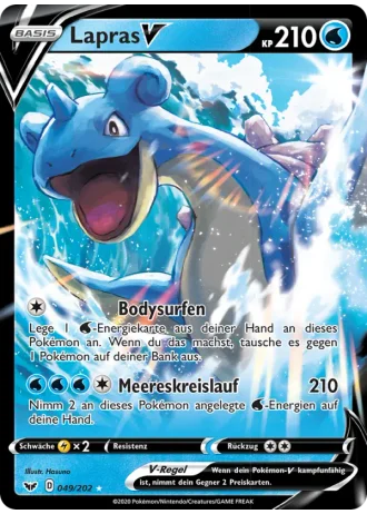 Lapras V #49/202 — Schwert & Schild