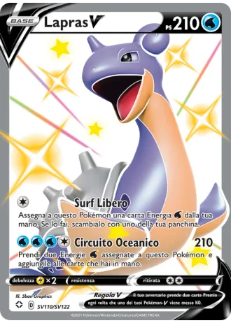 Lapras V SV110/122 — Tesoro Cromatico (Destino Splendente)
