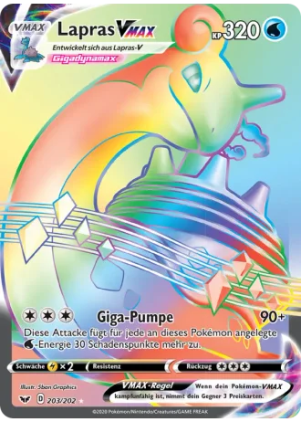 Lapras VMAX #203/202 — Schwert & Schild