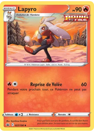 Lapyro #27/198 — Règne de Glace