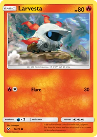 Larvesta #12 — Shining Legends