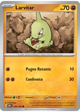 Larvitar #105 — Ossidiana Infuocata