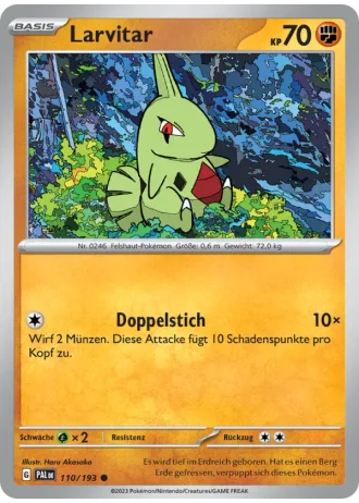 Larvitar #110/193 — Entwicklungen in Paldea