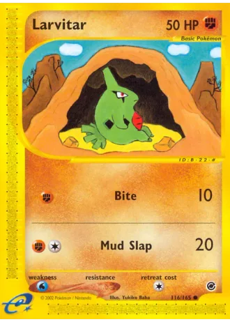 Larvitar #116 — Expedition Base Set