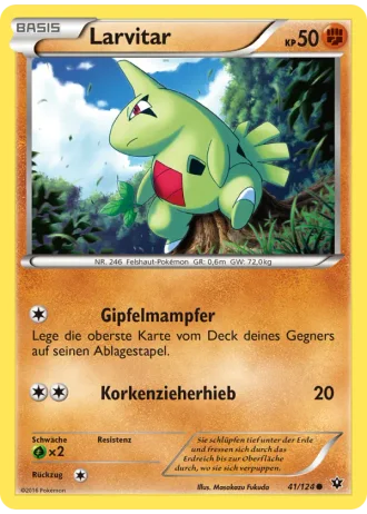 Larvitar #41/124 — Schicksalsschmiede