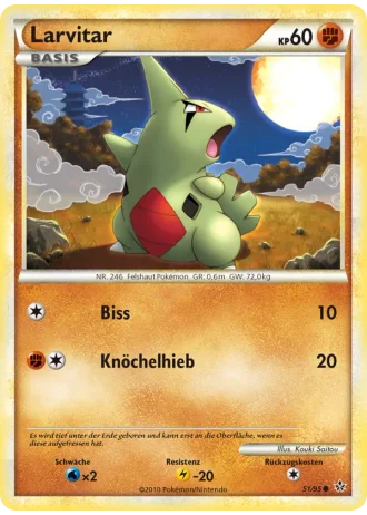 Larvitar #51/95 — Entfesselt