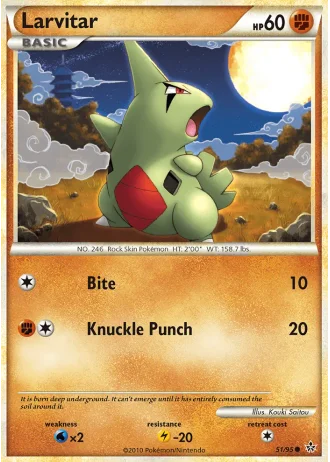 Larvitar #51/95 — Forze Scatenate