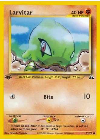 Larvitar #57/75 — Neo Entdeckung
