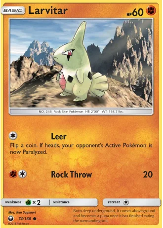 Larvitar #74 — Celestial Storm
