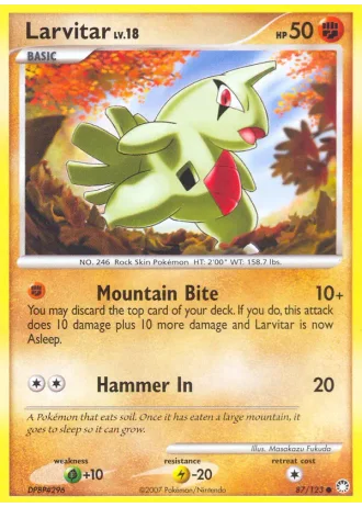 Larvitar #87 — Mysterious Treasures