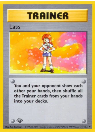 Lass (shadowless) #75/102 — Base Set (Shadowless)